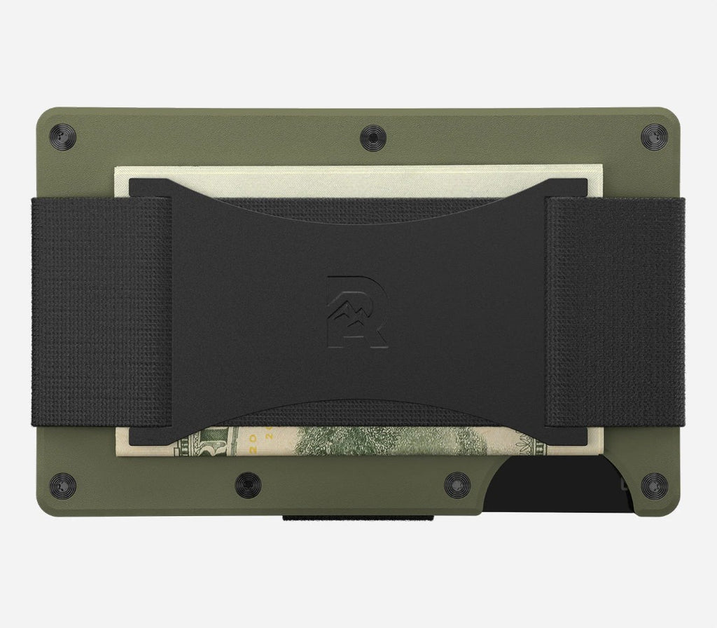 Ridge RFID Wallet Titanium Matte Olive