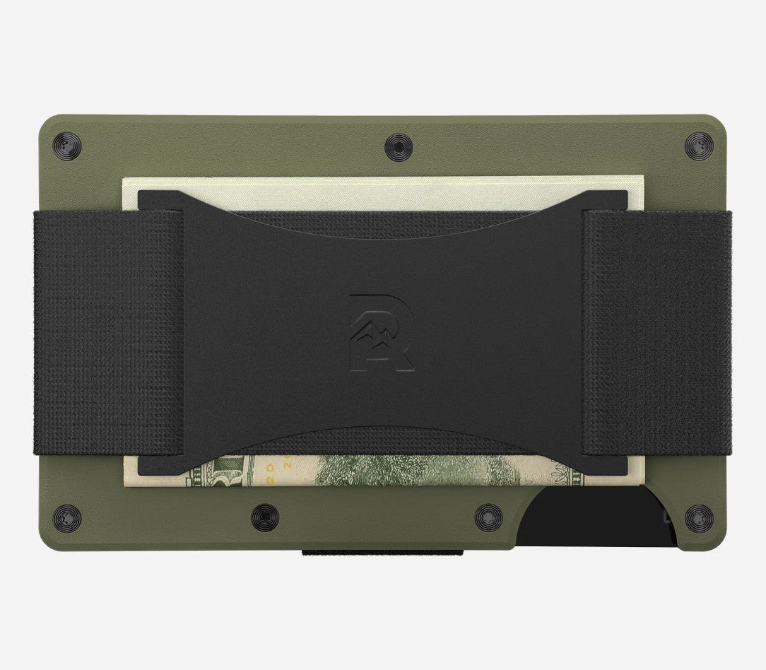 Ridge RFID Wallet Titanium Matte Olive
