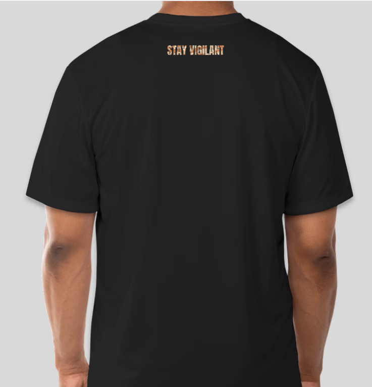 Stay Vigilant T-Shirt Desert Tiger Stripe