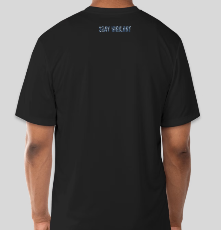 Stay Vigilant T-Shirt Navy Camo