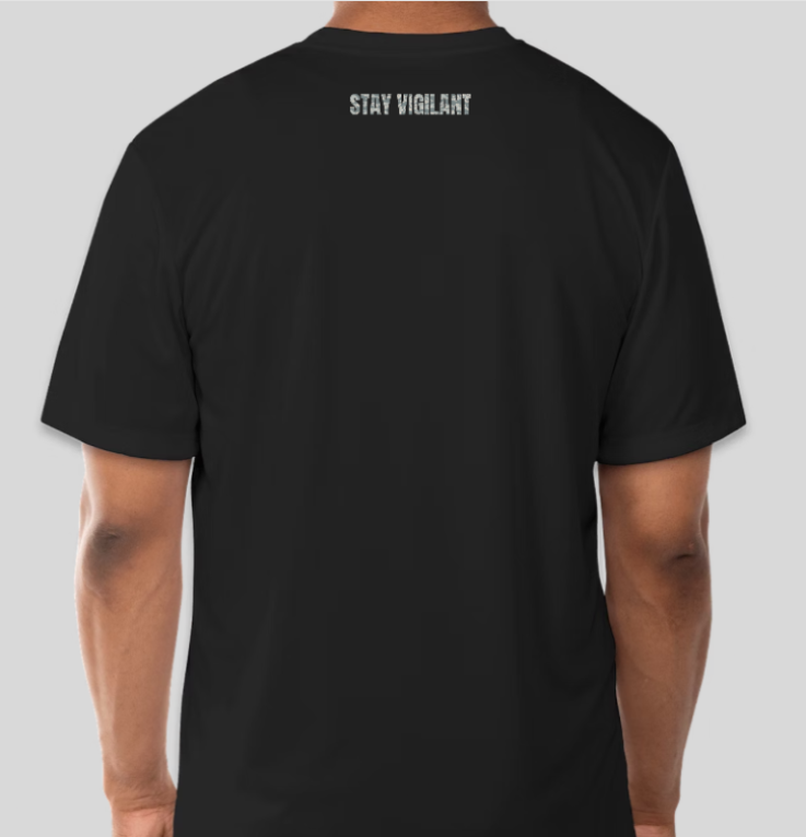 Stay Vigilant T-Shirt Digital Tiger Stripe