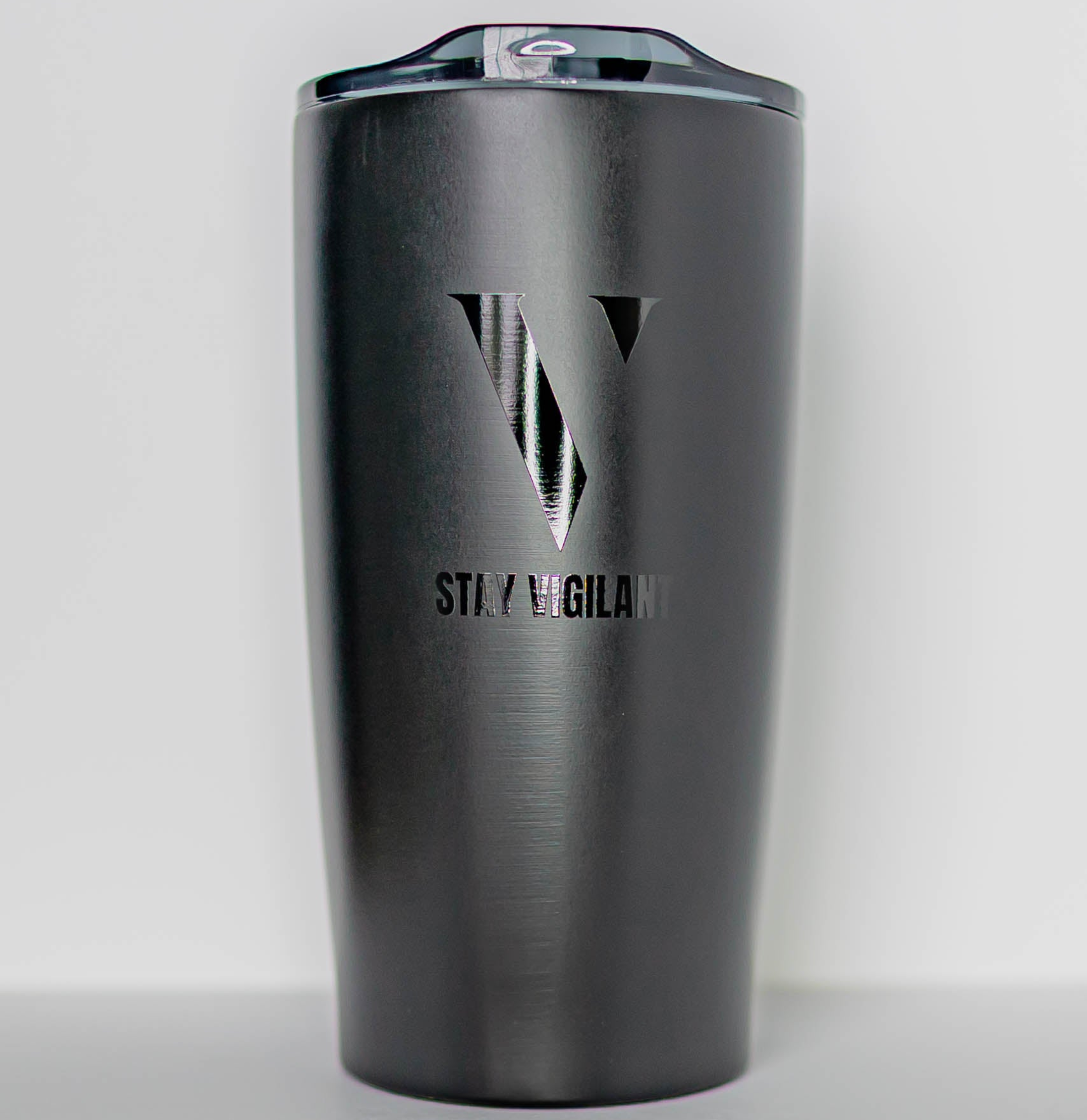 Vigilance 20oz Matte Black Tumbler