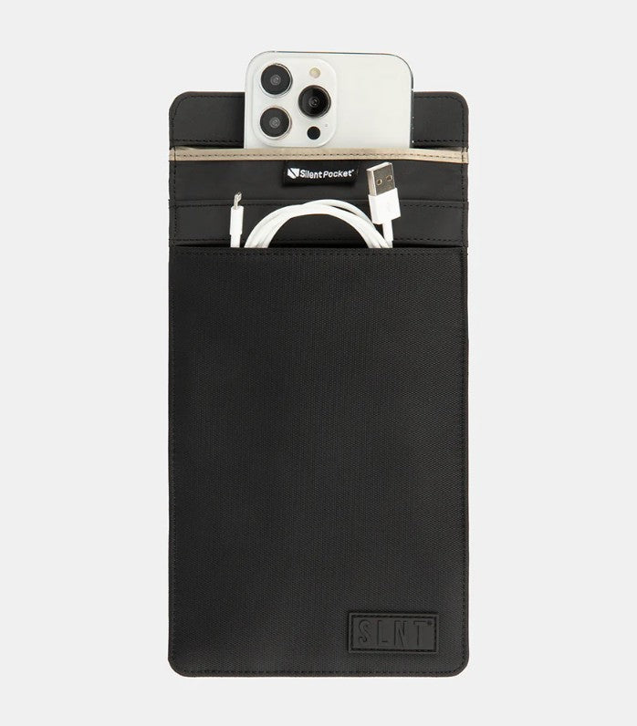 SLNT Faraday Phone Sleeve Medium Plus Black Nylon