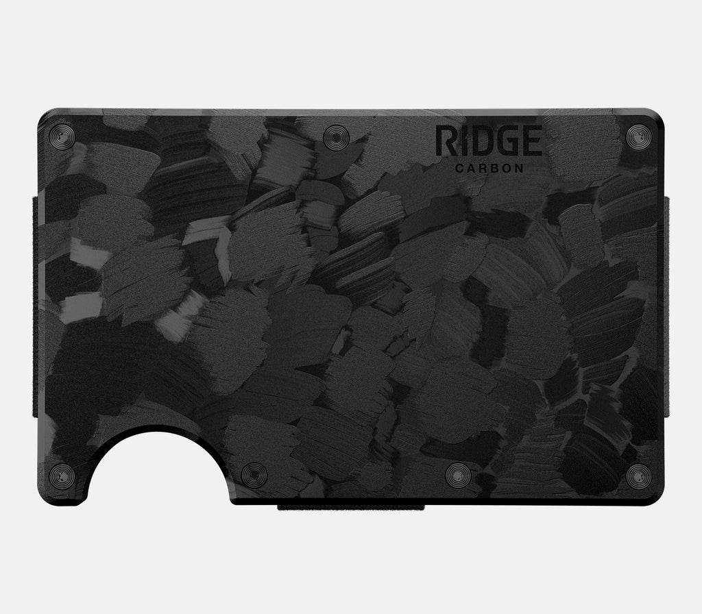 Ridge RFID Wallet Forged Carbon