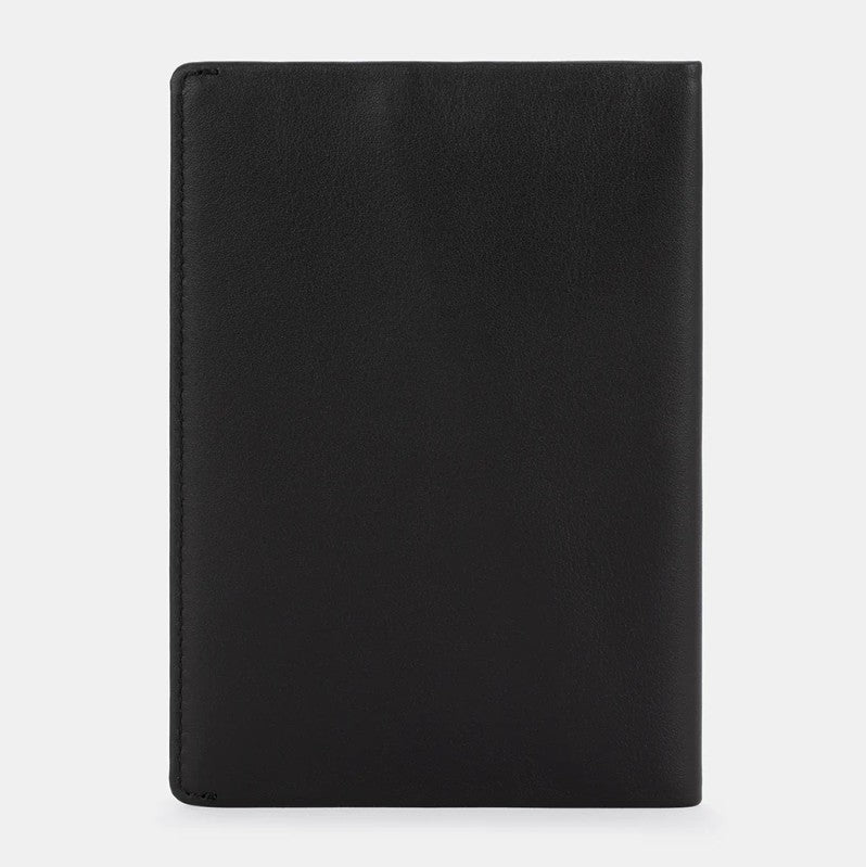 SLNT RFID Passport Leather Wallet Black