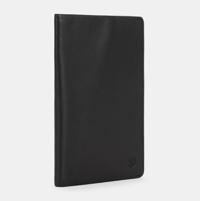 SLNT RFID Passport Leather Wallet Black